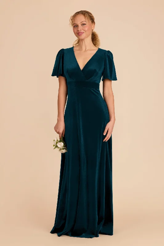 Maternity dress for a New Year's Eve celebration Marni Velvet Dress - Peacock