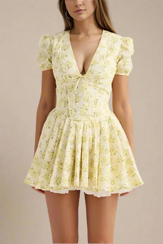 Everyday Dress with Monogram for a Personalized Touch Kacey Bodycon Day Mini Dress - Sun Yellow Everyday Dress with Monogram for a Personalized Touch Kacey Bodycon Day Mini Dress - Sun Yellow