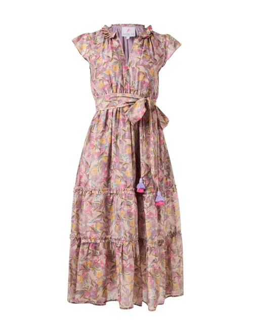 Everyday Maxi Dress with Floral Print​ Kate Lilac Floral Print Dress
