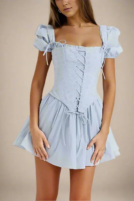  Misty Bodycon Mini Dress - Baby Blue