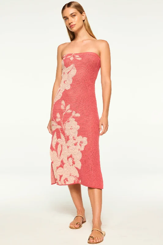 Midi dresses with belted waists to accentuate the figure MATTI DRESS