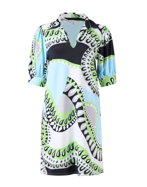 Everyday Dress with Sequined Appliques for a Sparkling Effect Emerson Multi Print Dress Everyday Dress with Sequined Appliques for a Sparkling Effect Emerson Multi Print Dress