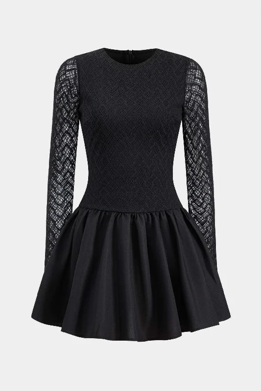 Mini dresses with bow accents for a sweet look Ruched Zipper Puff Hem Long Sleeve Mini Dress Mini dresses with bow accents for a sweet look Ruched Zipper Puff Hem Long Sleeve Mini Dress