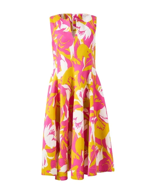 Everyday Dress with Ombre Effect for a Trendy Look Mamie Multi Print Cotton Dress Everyday Dress with Ombre Effect for a Trendy Look Mamie Multi Print Cotton Dress
