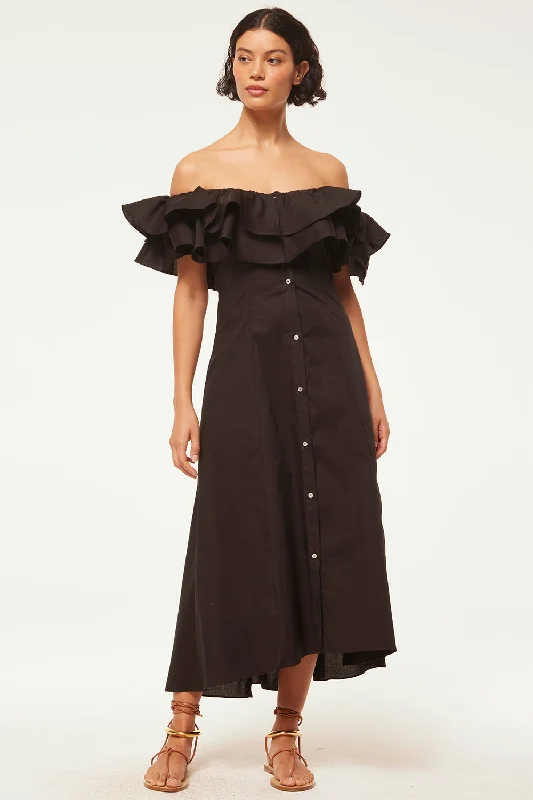Midi dresses with animal prints for a bold and confident appearance LORETTA DRESS
