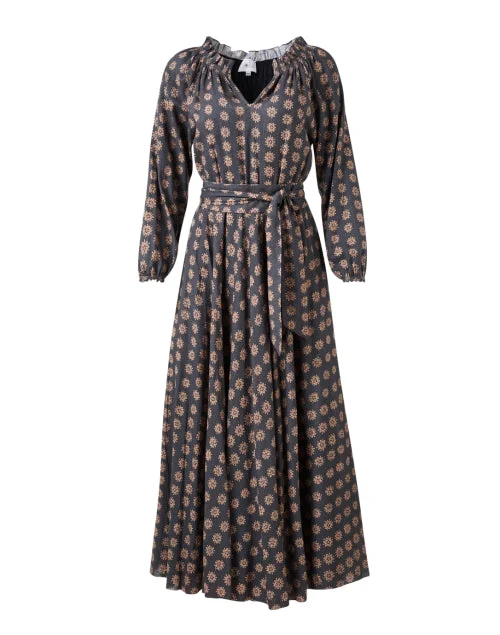 Everyday Wrap Dress with Adjustable Belt​ Raquel Cotton Print Dress