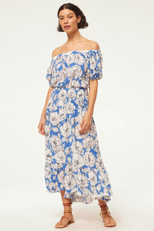 Midi dresses with pleated skirts for a timeless and elegant appeal PAOLA DRESS