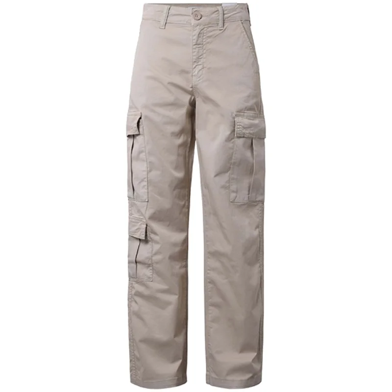 Plus Size Women's Drawstring - Waist Loungewear Pants in Soft FabricsHOUNd Cargo Pants Sand Plus Size Women's Drawstring - Waist Loungewear Pants in Soft FabricsHOUNd Cargo Pants Sand