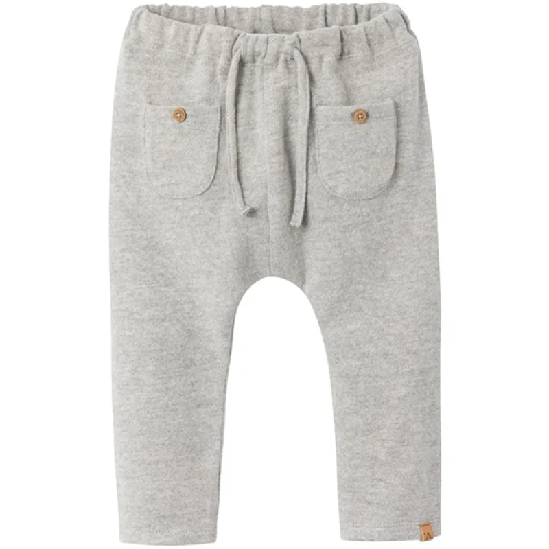 Palazzo Style Women's Printed Trousers in Bohemian PatternsLil'Atelier Grey Melange Thor Loose Pants Palazzo Style Women's Printed Trousers in Bohemian PatternsLil'Atelier Grey Melange Thor Loose Pants