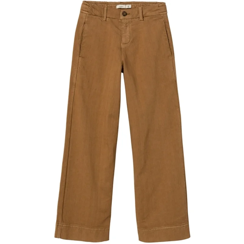Ankle - Length Women's Printed Joggers for TravelingName it Bone Brown Bella Wide Twill Pants Ankle - Length Women's Printed Joggers for TravelingName it Bone Brown Bella Wide Twill Pants