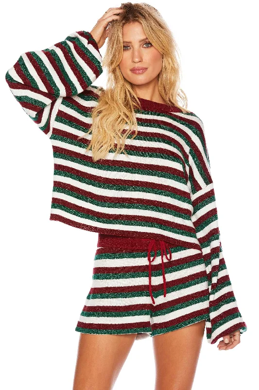 vintage style women bikini briefs for a retro charmBeach Riot Women's Balboa Lounge Shorts- Festive Stripe Red & Green vintage style women bikini briefs for a retro charmBeach Riot Women's Balboa Lounge Shorts- Festive Stripe Red & Green