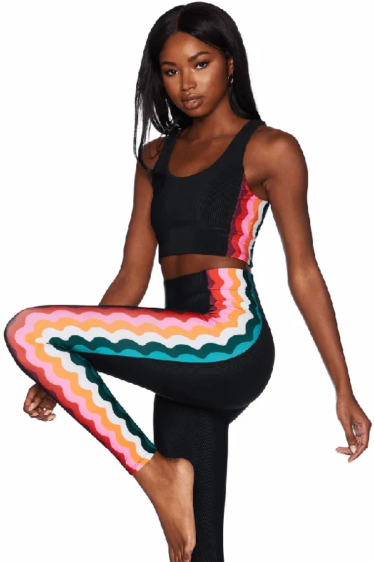 luxury brand women bikini briefs for high - end qualityBeach Riot Women's Tessa Cropped Tank Top - Tropical Wave Black Multi