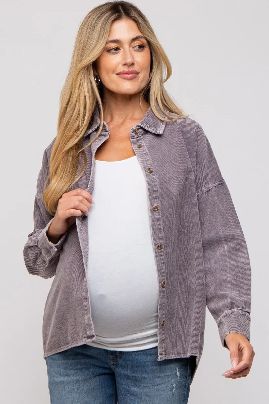 underwire bras with maximum supportCharcoal Corduroy Button Up Maternity Top