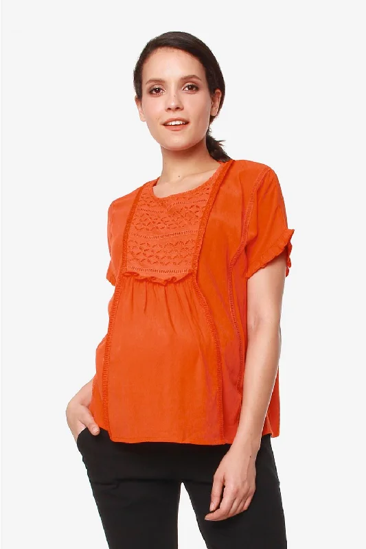 plus size bras with good supportEila Nursing Top Tangerine