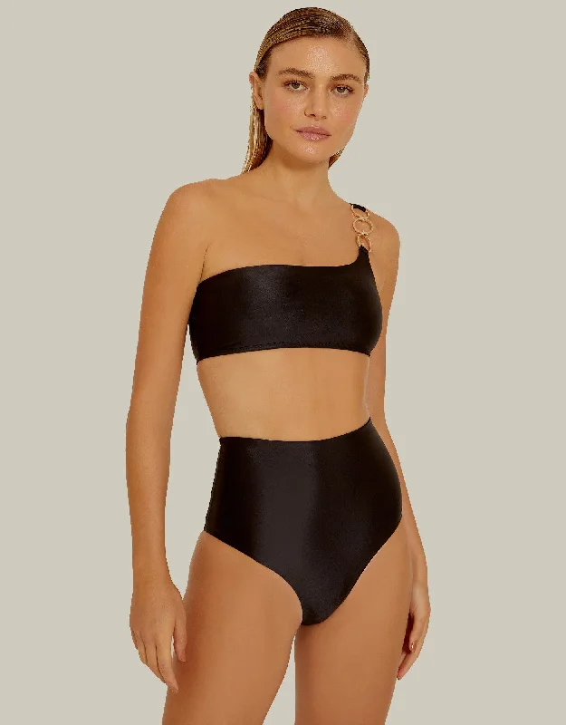 underwire women bikini briefs for added supportRings One Shoulder Bikini Top in Black, Removable Padding underwire women bikini briefs for added supportRings One Shoulder Bikini Top in Black, Removable Padding