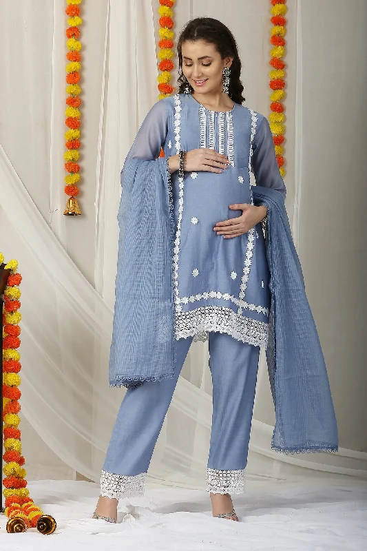 backless bras for revealing outfitsLuxe Grayish-Blue Chanderi Maternity & Nursing Kurta + Bump Band Bottom + Dupatta (3 Pc) backless bras for revealing outfitsLuxe Grayish-Blue Chanderi Maternity & Nursing Kurta + Bump Band Bottom + Dupatta (3 Pc)