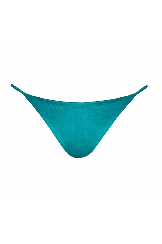 cheeky cut women bikini briefs for a flirty styleMira aqua bikini strap bottom