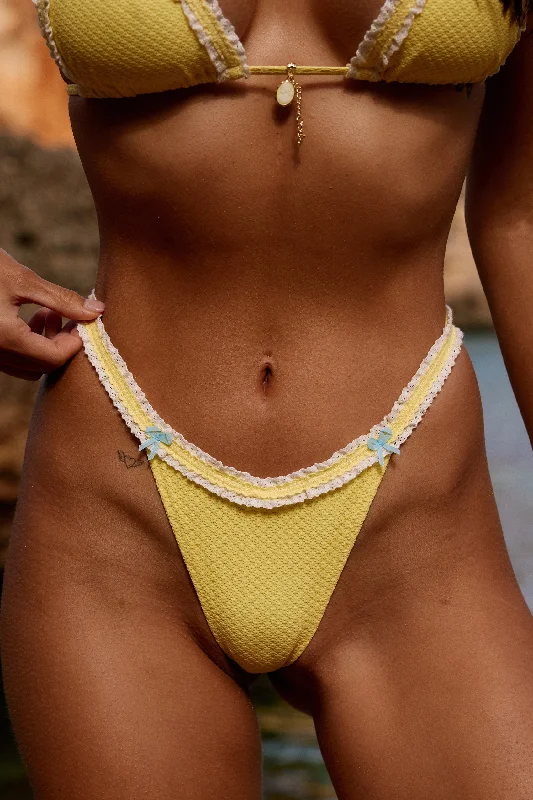 breathable women bikini briefs for all - day wearMykonos Bottom in Limon