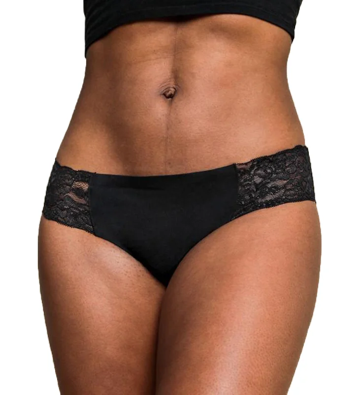 vintage style women bikini briefs for a retro charmPROOF. The Leak Proof Lace Cheeky Panty - Medium (PFCY1002) - Black vintage style women bikini briefs for a retro charmPROOF. The Leak Proof Lace Cheeky Panty - Medium (PFCY1002) - Black