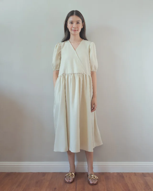 padded wireless bras for light supportMama Dress in Light Stone