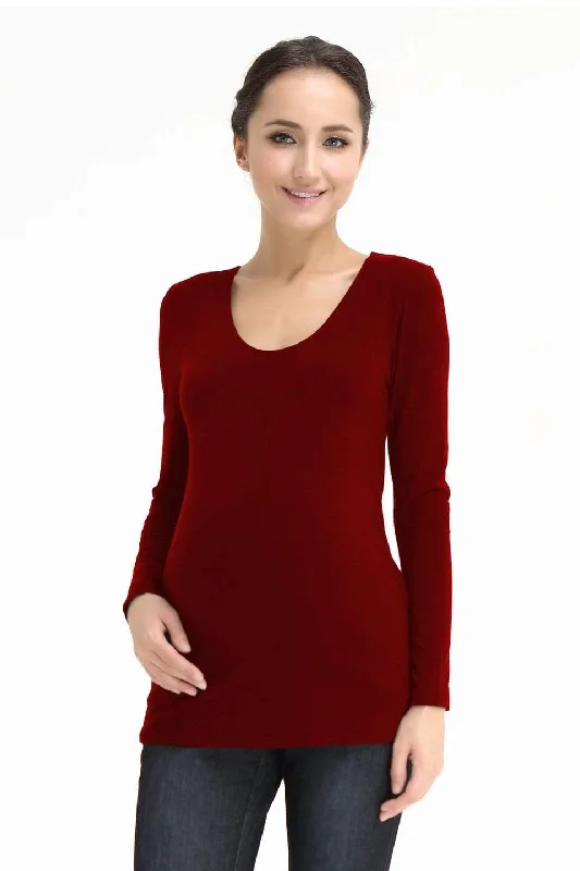full cup bras for complete coverageVera V-Neck Nursing Nursing Top Maroon