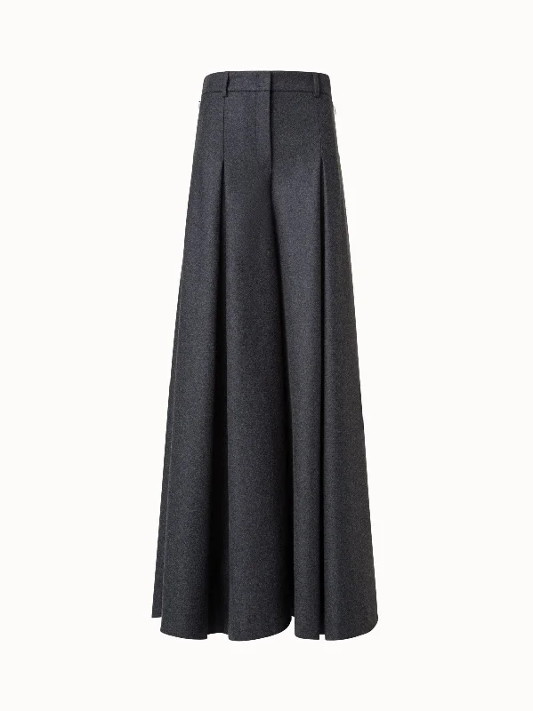 Plus Size Women's Elastic - Waist Culottes in Earth TonesExtra Wide Palazzo Pants in Wool Flannel Plus Size Women's Elastic - Waist Culottes in Earth TonesExtra Wide Palazzo Pants in Wool Flannel