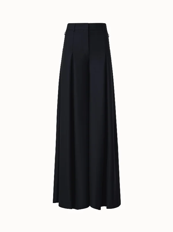 Women's Straight - Leg Linen Pants for a Breezy Summer LookExtra Wide Palazzo Pants in Wool Gabardine Women's Straight - Leg Linen Pants for a Breezy Summer LookExtra Wide Palazzo Pants in Wool Gabardine