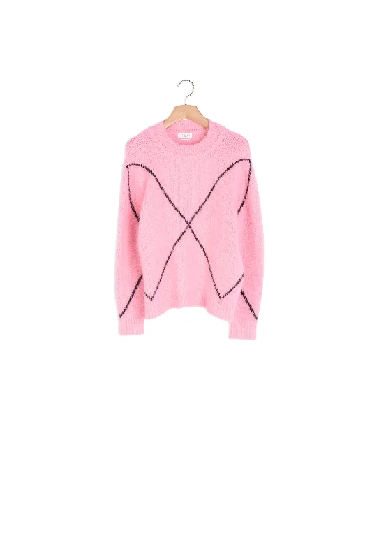 hooded women cardigan for added warmth and stylePull poilu en jacquard