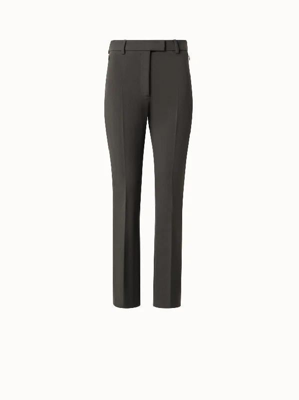 Women's Straight - Leg Linen Pants for a Breezy Summer LookLyocell Wool Stretch Gabardine Tapered Cropped Pants Women's Straight - Leg Linen Pants for a Breezy Summer LookLyocell Wool Stretch Gabardine Tapered Cropped Pants