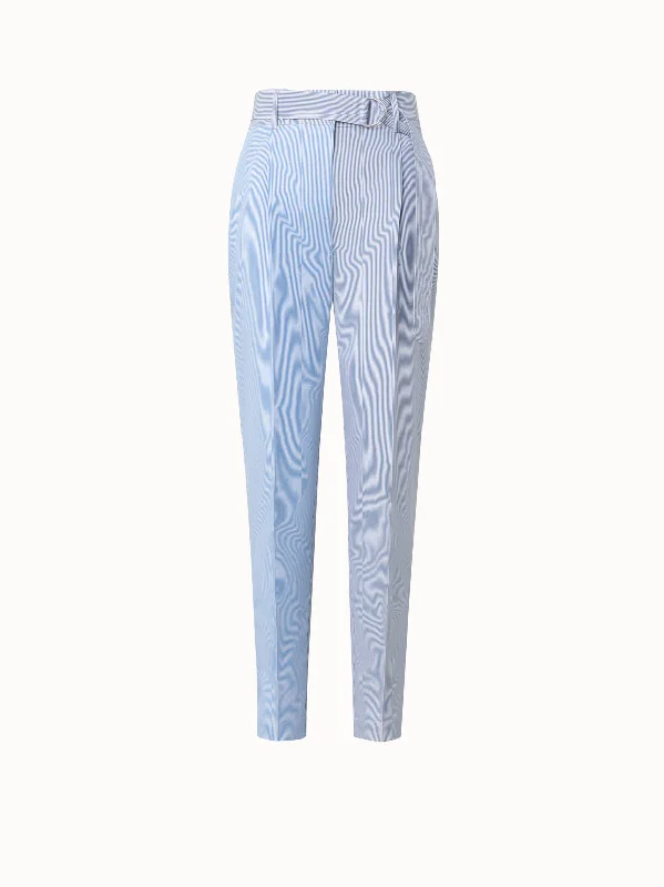 Skinny Fit Women's Leather Look Leggings for a Rocker VibeTapered Cotton Poplin Striped Pants Skinny Fit Women's Leather Look Leggings for a Rocker VibeTapered Cotton Poplin Striped Pants