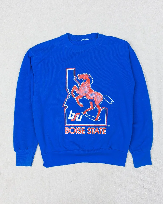 Boat Neck Women's Merino Wool Sweaters in Neutral ShadesBoise State College Sweater (M) Boat Neck Women's Merino Wool Sweaters in Neutral ShadesBoise State College Sweater (M)