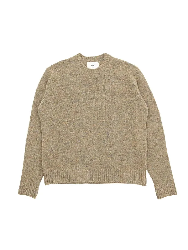 Plus Size Women's Oversized Chunky Knit SweatersChain Crew- Sage Mohair