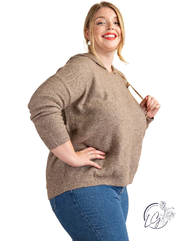 Boat Neck Women's Merino Wool Sweaters in Neutral ShadesCurvy Holiday Plans Sparkle Sweater Boat Neck Women's Merino Wool Sweaters in Neutral ShadesCurvy Holiday Plans Sparkle Sweater