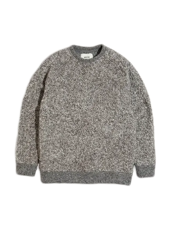 Bell - Sleeve Women's Mohair - Wool Blend SweatersDurness Sweatshirt- Undyed Marl Fleece Bell - Sleeve Women's Mohair - Wool Blend SweatersDurness Sweatshirt- Undyed Marl Fleece