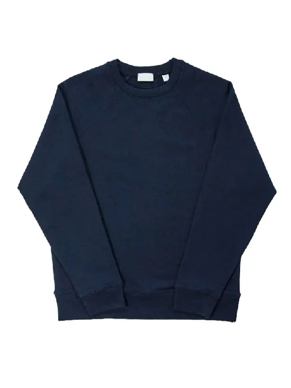 Mock Neck Women's Alpaca Wool Sweaters in Earth TonesFlex Raglan Sweatshirt- Dark Navy