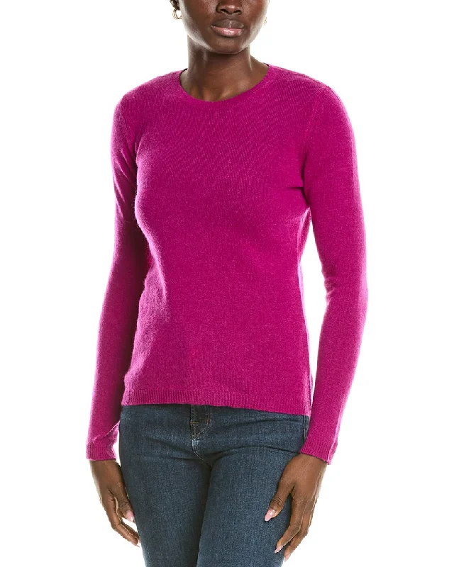 Plus Size Women's Oversized Knit Tops in Neutral ColorsForte Cashmere Crewneck Cashmere Sweater Plus Size Women's Oversized Knit Tops in Neutral ColorsForte Cashmere Crewneck Cashmere Sweater