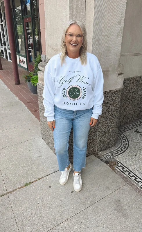 Open - Front Women's Cardigan - Style Mohair SweatersGolf Wives Sweatshirt