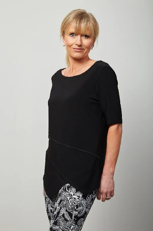 High - Low Hem Women's Cashmere - Blended SweatersJoseph Ribkoff Masterful Cut Top High - Low Hem Women's Cashmere - Blended SweatersJoseph Ribkoff Masterful Cut Top