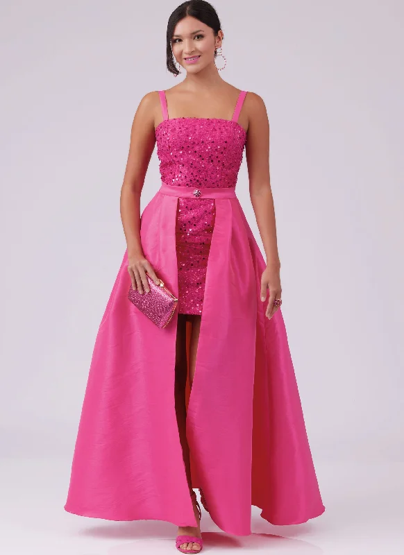 V - Neck Women's Knit Tops with Lace Trim for a Romantic TouchMcCalls Dress, Jumpsuit & Overskirt M8450 V - Neck Women's Knit Tops with Lace Trim for a Romantic TouchMcCalls Dress, Jumpsuit & Overskirt M8450
