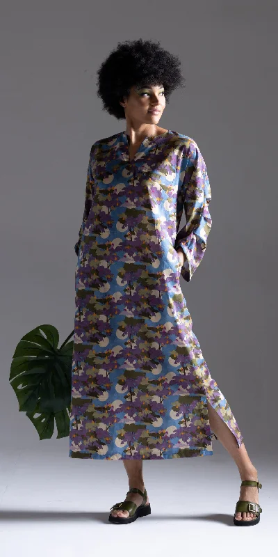 Mock - Neck Women's Knit Blouses in a Modern StyleSew Different Camomile Kaftan