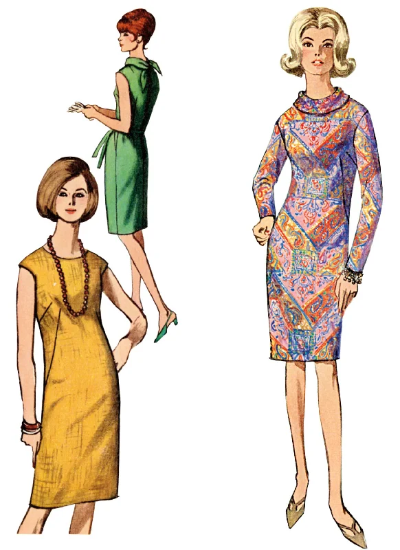 Mock - Neck Women's Knit Blouses in a Modern StyleSimplicity Vintage Dress S9846