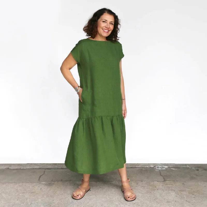 Button - Down Women's Knit Blouses with a Chunky Knit TextureTessuti Fabrics Mattea Dress and Top