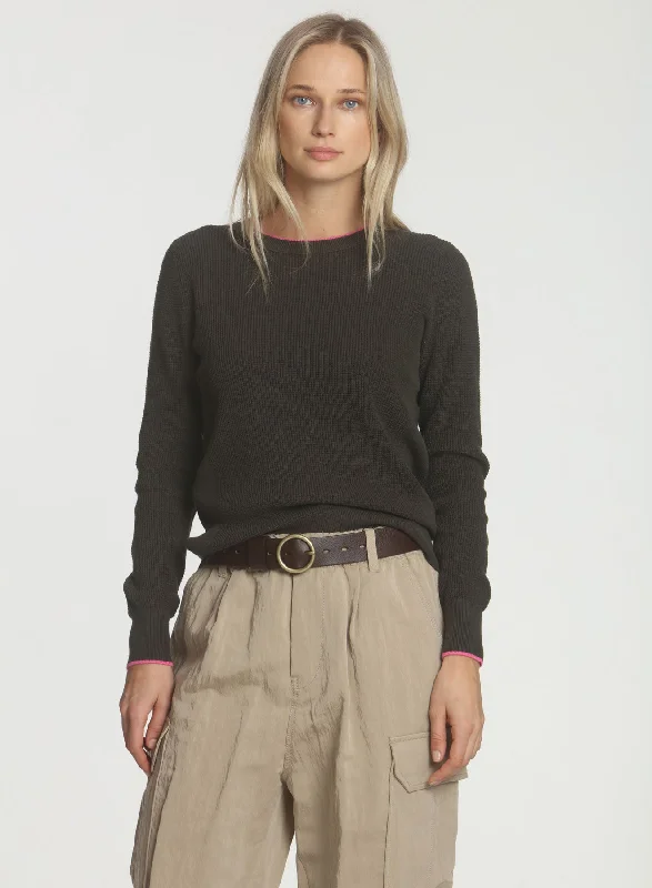 Button - Down Women's Shetland Wool Sweaters in Traditional PatternsTheo Thermal - Army Button - Down Women's Shetland Wool Sweaters in Traditional PatternsTheo Thermal - Army