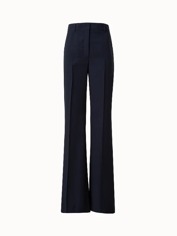 Cigarette Style Women's Printed Linen Blend Pants for Casual DaysWide Straight Leg Pants in Cool Wool Cigarette Style Women's Printed Linen Blend Pants for Casual DaysWide Straight Leg Pants in Cool Wool