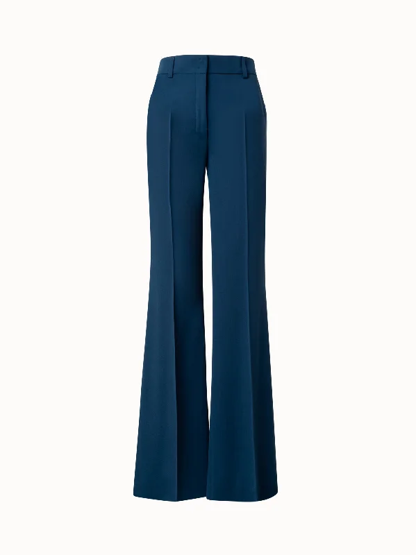 Palazzo Style Women's Printed Trousers in Bohemian PatternsWide Straight Leg Pants in Silk Palazzo Style Women's Printed Trousers in Bohemian PatternsWide Straight Leg Pants in Silk