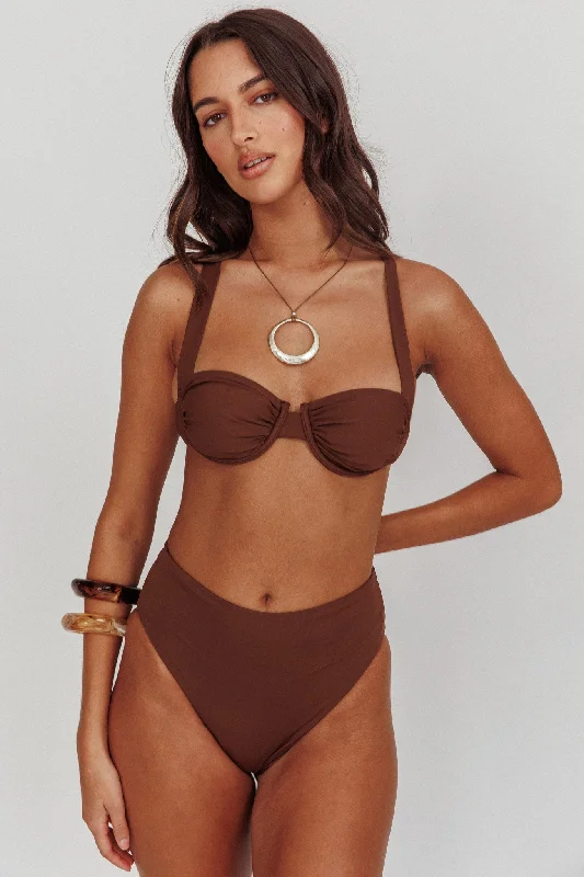 Strapless Women Dress with a Built - in Bra for Comfort and SupportHarmonia High Waist Bikini Bottom Choc Strapless Women Dress with a Built - in Bra for Comfort and SupportHarmonia High Waist Bikini Bottom Choc