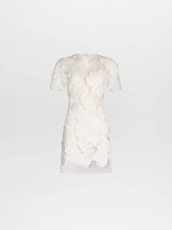 Lace - Embellished Women Dress for an Elegant and Sophisticated Appearance Lace - Embellished Women Dress for an Elegant and Sophisticated Appearance Hada Dress Multi Floral White Lace - Embellished Women Dress for an Elegant and Sophisticated Appearance Lace - Embellished Women Dress for an Elegant and Sophisticated Appearance Hada Dress Multi Floral White