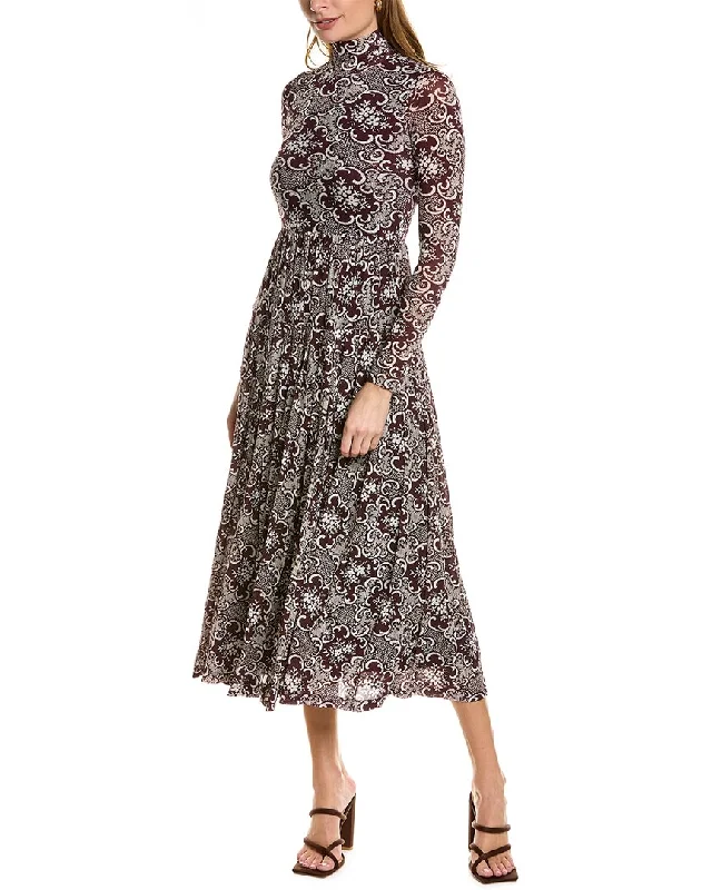 Ruffled Women Dress with Multiple Layers for a Playful and Girly Style Ruffled Women Dress with Multiple Layers for a Playful and Girly Style Rebecca Taylor Rochelle Fleur Pleated Maxi Dress