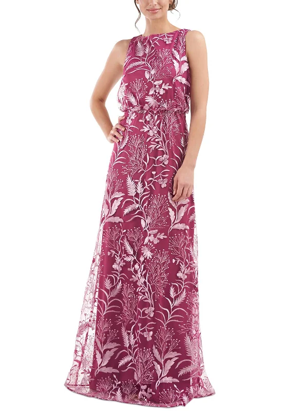 Printed Abstract Women Dress for a Modern and Artistic Appeal Printed Abstract Women Dress for a Modern and Artistic Appeal Rita Womens Blouson Long Evening Dress