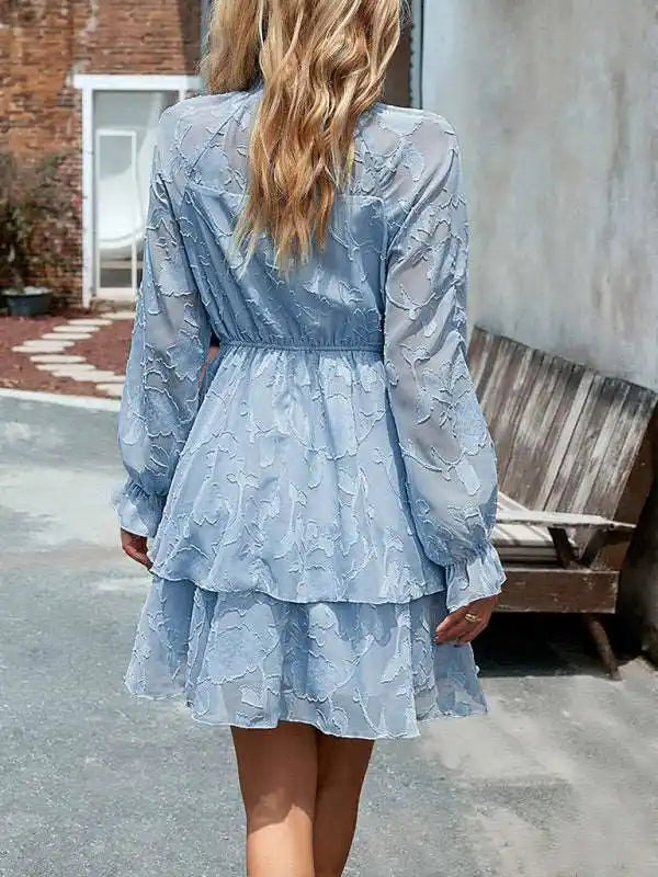 Long - Sleeve Women Dress in Velvet for a Luxurious Winter Look Long - Sleeve Women Dress in Velvet for a Luxurious Winter Look Elegant Women’s Long-Sleeve Dress Skirt
